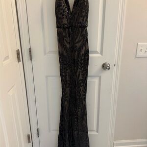 Fashion Nova Black Sequin Dress